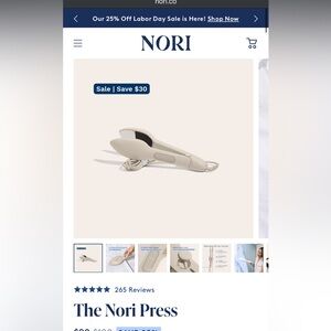 NOR Press in Elegant Cream